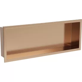   Mexen X-Wall-R beépíthető falfülke peremmel 60 x 20 cm, szálcsiszolt réz