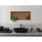 Mexen X-Wall-R beépíthető falfülke peremmel 75 x 30 cm, szálcsiszolt réz