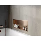 Mexen X-Wall-R beépíthető falfülke peremmel 75 x 30 cm, szálcsiszolt réz