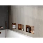 Mexen X-Wall-NR beépíthető falfülke perem nélkül 30 x 20 cm, szálcsiszolt réz