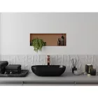 Mexen X-Wall-NR beépíthető falfülke perem nélkül 60 x 20 cm, szálcsiszolt réz
