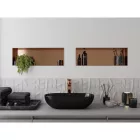 Mexen X-Wall-NR beépíthető falfülke perem nélkül 60 x 20 cm, szálcsiszolt réz