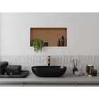 Mexen X-Wall-NR beépíthető falfülke perem nélkül és belső polccal 60 x 30 cm, szálcsiszolt réz