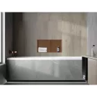 Mexen X-Wall-NR beépíthető falfülke perem nélkül és belső polccal 60 x 30 cm, szálcsiszolt réz
