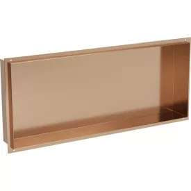   Mexen X-Wall-NR beépíthető falfülke perem nélkül 75 x 30 cm, szálcsiszolt réz