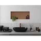 Mexen X-Wall-NR beépíthető falfülke perem nélkül 75 x 30 cm, szálcsiszolt réz