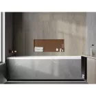 Mexen X-Wall-NR beépíthető falfülke perem nélkül 75 x 30 cm, szálcsiszolt réz