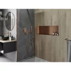 Mexen X-Wall-NR beépíthető falfülke perem nélkül 90 x 30 cm, szálcsiszolt réz