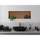 Mexen X-Wall-NR beépíthető falfülke perem nélkül 90 x 30 cm, szálcsiszolt réz