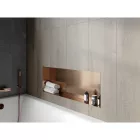Mexen X-Wall-NR beépíthető falfülke perem nélkül 90 x 30 cm, szálcsiszolt réz