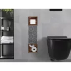 Mexen X-Wall-BP falba építhető WC-papír tartó tartalék tekercstartóval, szálcsiszolt réz