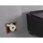 Mexen X-Wall-B falba építhető WC-papír tartó, szálcsiszolt réz