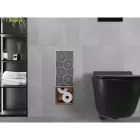 Mexen X-Wall-B falba építhető WC-papír tartó, szálcsiszolt réz