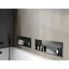 Mexen X-Wall-R beépíthető falfülke peremmel 60 x 20 cm, szálcsiszolt grafit