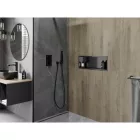 Mexen X-Wall-R beépíthető falfülke peremmel 60 x 20 cm, szálcsiszolt grafit