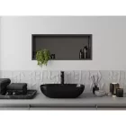 Mexen X-Wall-R beépíthető falfülke peremmel 75 x 30 cm, szálcsiszolt grafit