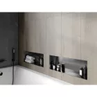 Mexen X-Wall-NR beépíthető falfülke perem nélkül 60 x 20 cm, szálcsiszolt grafit
