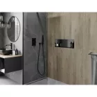 Mexen X-Wall-NR beépíthető falfülke perem nélkül 60 x 20 cm, szálcsiszolt grafit