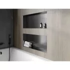 Mexen X-Wall-NR beépíthető falfülke perem nélkül 75 x 30 cm, szálcsiszolt grafit