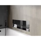 Mexen X-Wall-NR beépíthető falfülke perem nélkül és belső polccal 90 x 30 cm, szálcsiszolt grafit
