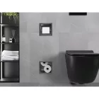 Mexen X-Wall-BP falba építhető WC-papír tartó tartalék tekercstartóval, szálcsiszolt grafit