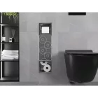 Mexen X-Wall-BP falba építhető WC-papír tartó tartalék tekercstartóval, szálcsiszolt grafit