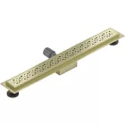 Mexen Flat M12 vonalmenti zuhanyfolyóka 50 cm, matt arany