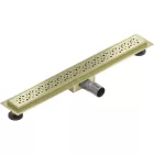 Mexen Flat M12 vonalmenti zuhanyfolyóka 50 cm, matt arany