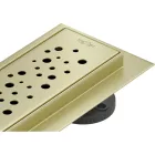 Mexen Flat M12 360° forgatható vonalmenti zuhanyfolyóka 50 cm, matt arany