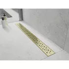 Mexen Flat M12 360° forgatható vonalmenti zuhanyfolyóka 50 cm, matt arany
