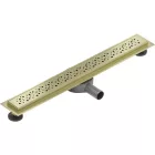 Mexen Flat M12 360° forgatható vonalmenti zuhanyfolyóka 50 cm, matt arany