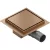 Mexen Flat M13 négyzet alakú padlóösszefolyó 12x12 cm, réz