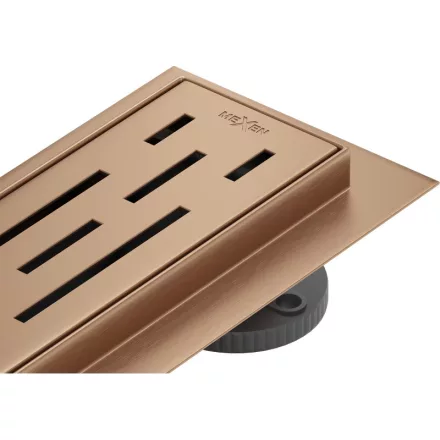 Mexen Flat M01 360° forgatható vonalmenti zuhanyfolyóka 50 cm, réz