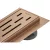 Mexen Flat M01 360° forgatható vonalmenti zuhanyfolyóka 50 cm, réz
