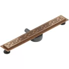 Mexen Flat M01 360° forgatható vonalmenti zuhanyfolyóka 50 cm, réz