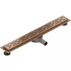 Mexen Flat M01 360° forgatható vonalmenti zuhanyfolyóka 50 cm, réz