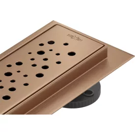 Mexen Flat M12 vonalmenti zuhanyfolyóka 50 cm, réz