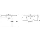 Viva STYLE Ekonomik 100 lábon álló fürdőszobabútor Sanovit ALBATROS 10100 mosdókagyló 99,5x46,5cm