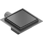 Mexen Flat M13 négyzet alakú padlóösszefolyó 12x12 cm, fegyverszürke (gun grey)