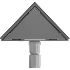 Mexen Flat M13 háromszög alakú padlóösszefolyó 20x20 cm, fegyverszürke (gun grey)