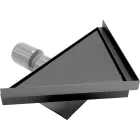 Mexen Flat M13 háromszög alakú padlóösszefolyó 20x20 cm, fegyverszürke (gun grey)