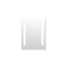   Fürdőszobai tükör érintő kapcsolós LED világítással, hideg fényű, 80 x 60 cm, GLADYS