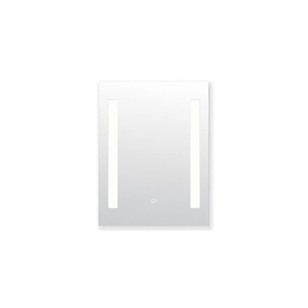 Fürdőszobai tükör érintő kapcsolós LED világítással, hideg fényű, 80 x 60 cm, GLADYS