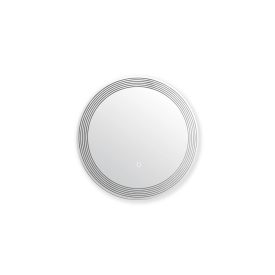   Kerek fürdőszobai tükör érintő kapcsolós LED világítással, hideg fényű, 60 x 60 cm, GLADYS