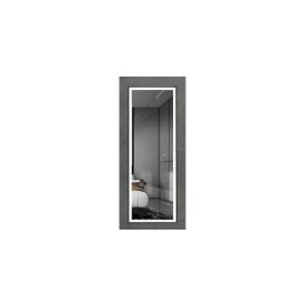   Fürdőszobai tükör érintő kapcsolós LED világítással, Bluetooth zenelejátszóval és páramentesítővel, állítható fényű, 150 x 50 cm, GLADYS