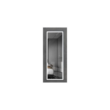 Fürdőszobai tükör érintő kapcsolós LED világítással, Bluetooth zenelejátszóval és páramentesítővel, állítható fényű, 150 x 50 cm, GLADYS