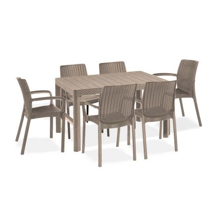 Balion 6+1 kerti bútor garnitúra szett cappuccino színben