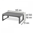 Corfu relax small sarokgarnitúra lyon asztallal cappuccino