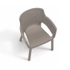 Eva műanyag kerti szék cappuccino
