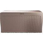 Samoa műrattan kerti tároló 270L cappuccino